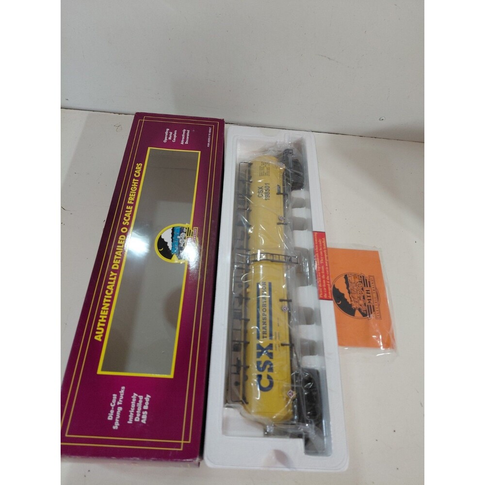 MTH 198501 O Gauge Model Railroad CSX Transportation 4 Compartment Tank  Car